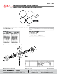 Thumbnail of document Manual - ARK Pneumatic Actuator Repair Kit